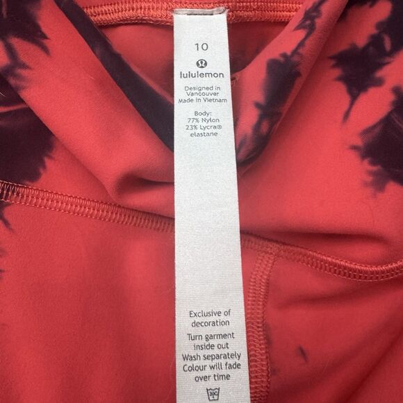 Lululemon Wunder Train High Rise Crop Leggings Women's 10 Lot Of 2 Crackle Glaze - Picture 9 of 16